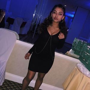 Black Longsleeve Mini Dress